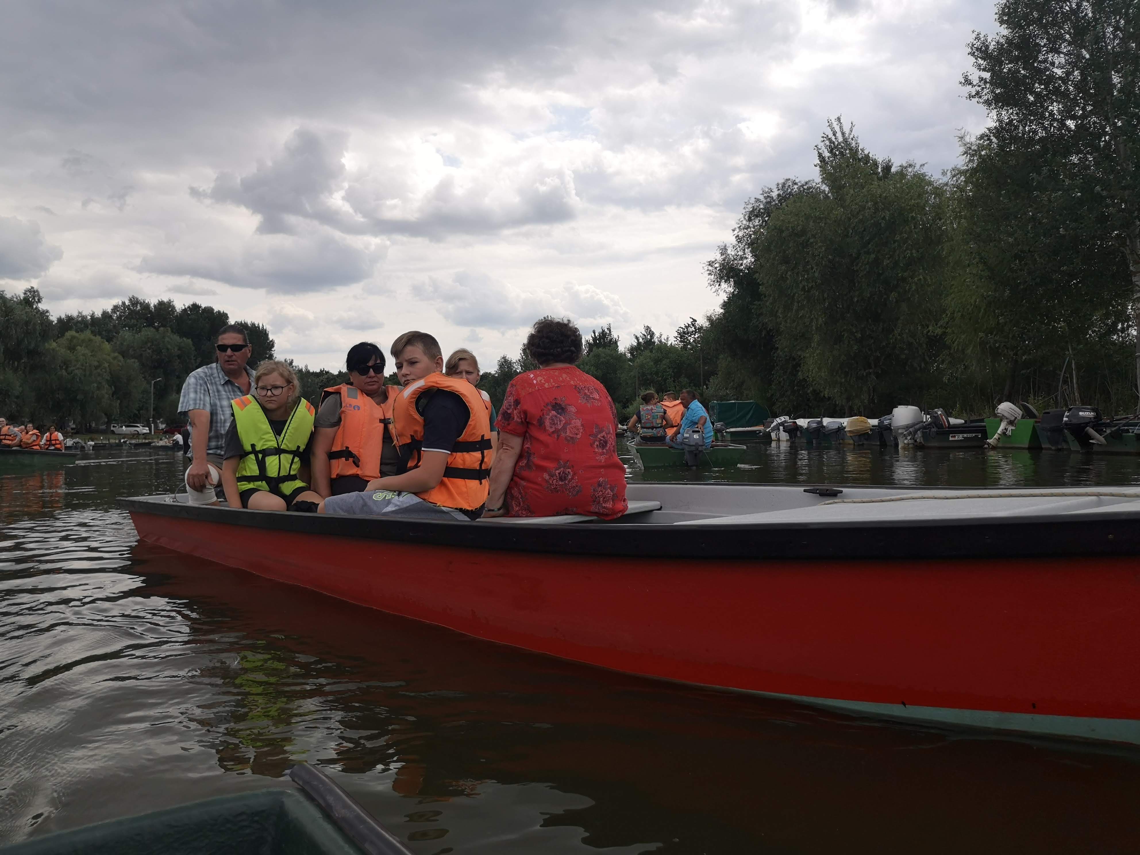 Csónakázás az első lengyel-magyar diákcsere program táborban