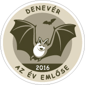 Denevér az év emlőse 2016 logója