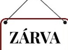 Értesítés zárva tartásról